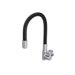 Torneira de Cozinha de Parede Metálica Preta Hydra Deca
