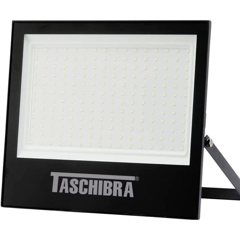 Refletor-Led-de-200-Watts-Bivolt-de-6500k-na-Cor-Preta-Taschibra