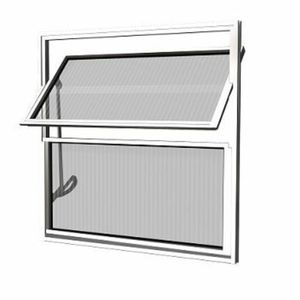 Basculante 2 Folhas Vidro Canelado Branco 40lx40a Quality