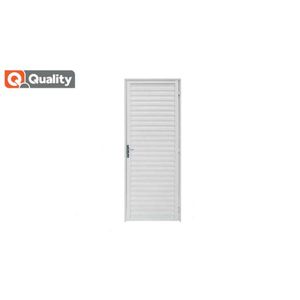 Porta de Giro Lado Direito Veneziana Home Alumínio Branca 0,80x2,10 Quality