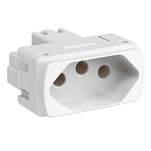 Módulo Tomada Branco Miluz 2p+t 20 Amperes 250 Volts Schneider