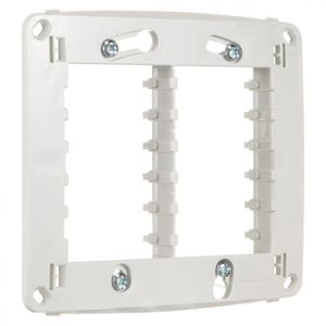 Suporte 4x4 para 6 Módulos Branco Miluz Schneider