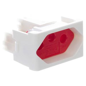 Módulo Tomada Lunare 2p+t 20a 250v Pb Branco com Vermelho 1 Módulo Schneider