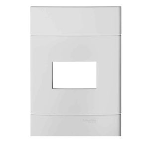 Placa 4x2 1 Posto Branco Lunare Schneider