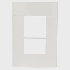 Placa de 4x2 polegadas com 3 Postos na Cor Branco Lunare Schneider