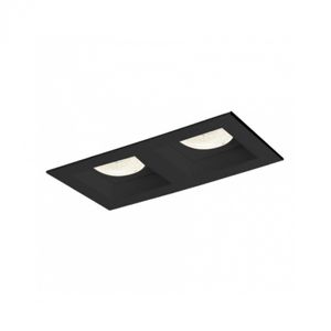 Spot de Embutir Duplo Preto 68 Metalplast