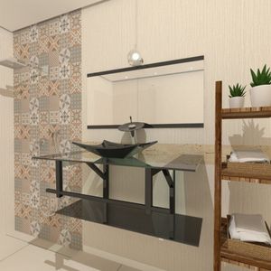 Gabinete Cuba Preto Quadrado Carrara 45x45cm Vmex