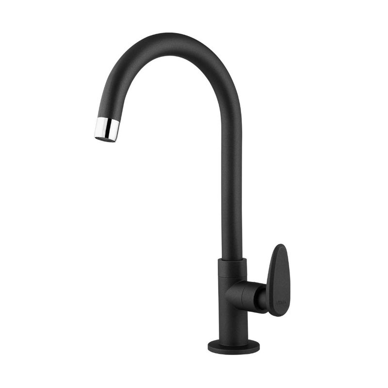 Torneira-de-Mesa-com-Bica-Movel-na-Cor-Preta-da-Linha-Allure-Decore-para-Cozinha-Viqua