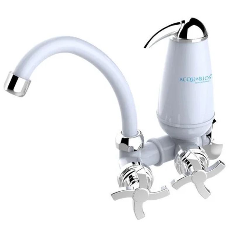 Filtro-Acqua-com-Bica-Movel-Branca-Cromada-Acquabios