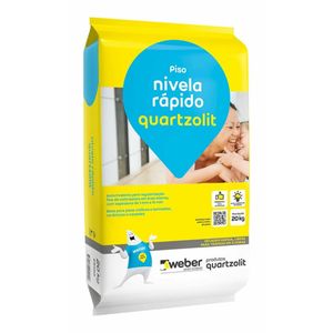 Argamassa Piso Nivela Rapido Cinza 20kg Quartzolit