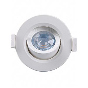 Spot de Led Mr16 Redondo de 5w e 6500k Embuled