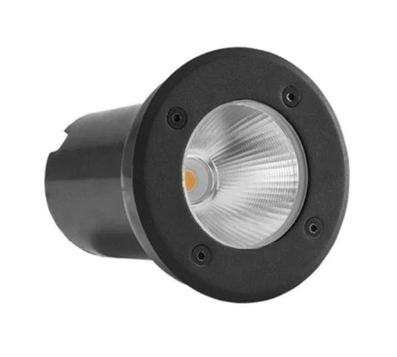 Embutido-de-Solo-Chao-LED-Focus-Inox-e-Policarbonato-Preto-Cilindrico-Externo-3000k-10w-Bivolt-7-8x12cm-Blumenau