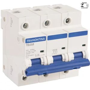 Minidisjuntor 3P 100A 10KA TDJ103-C100 Tramontina
