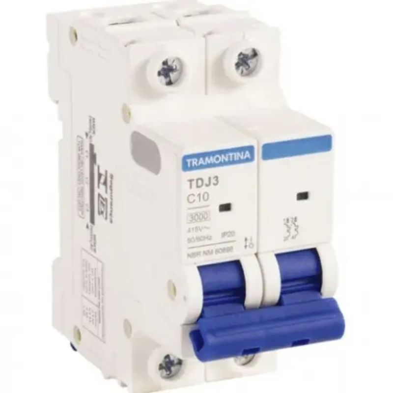 Minidisjuntor-2p-10a-3ka-Tdj3-2c10-Tramontina