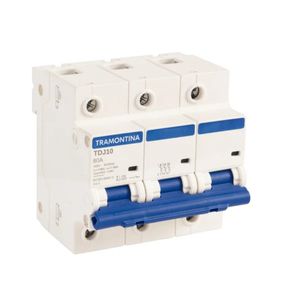 Minidisjuntor 3P 80A 10KA TDJ10-3C80 Tramontina