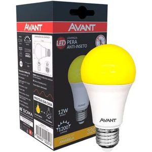 Lâmpada LED Pêra Anti-Inseto 12w Bivolt Avant