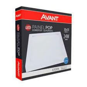 Painel Led Sobrepor Pop Quadrado 24w 6500k Bivolt Avant