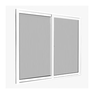 Janela em Alumínio 1,00x1,00a 2 Folhas de Correr Vidro Canelado Home Branca Quality