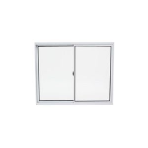 Janela em Alumínio 1,50lx1,00a 2 Folhas de Correr Vidro Liso Brancahome Quality