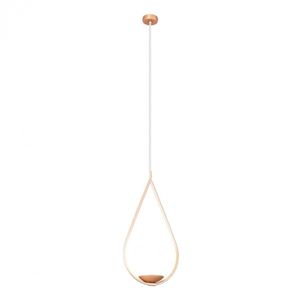 Luminária Pendente Sole Gota 23x44cm Metal e Vidro Milano