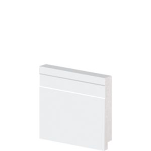 Rodapé Alizares 10cm x 2,40 Metros Branco 51810 Arquitech