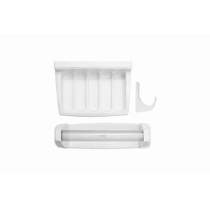 Kit Acessórios Banheiro Plástico Branco 3 Peças KB2C3*B Astra