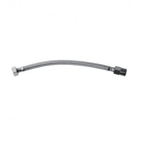 Engate Flex 40Cm 1/2 Com Canopla Inox Roca