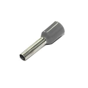 Terminal Pré-Isolado Tubular Simples Cinza 4,0mmx18mm G20