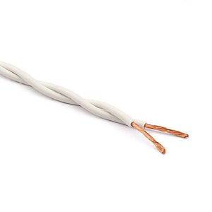 Cabo Torcido 300v 2X4,0m Branco Mt Sil