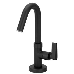 Torneira Lavatório Bica Móvel 1/4 1/2 Clock Preto Fosco 1198 Forusi