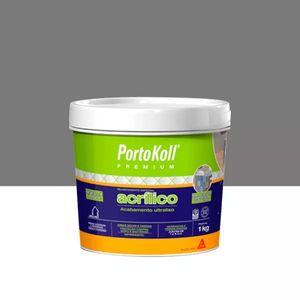 Rejunte Acrilico Cinza Grafite 1Kg Portokoll