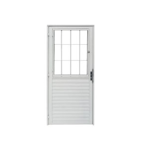 Porta Giro Postigo 80LX2,10A L/D Vidro Liso Branco Home