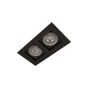 Spot Led Embutir Recuado 2 Lamp. Par-20 E-27 Preto Golight