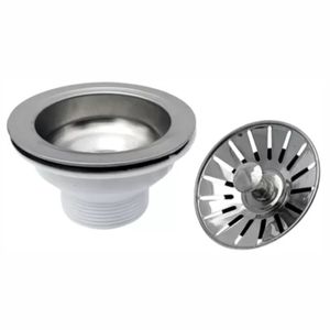 Válvula Americana Para Pia 4.1/2" Inox 1722 Higiban
