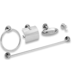 Kit Acessórios Slim Para Banheiro Inox 5 Peças Higiban