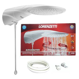 Ducha Advanced Turbo Multitemperaturas Branco 220V 6400W Lorenzetti