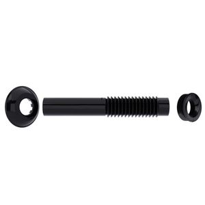 Tubo Ligação Black Ajustável Para Vaso 260mm Blukit