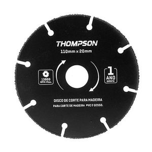 Disco Serra Para Madeira Tungs 110mm Thompson