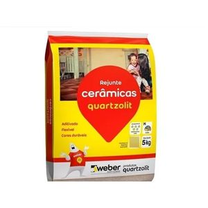 Rejunte Cerâmicas Cinza Platina 5Kg Quartzolit
