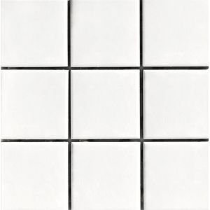 Revestimento Cerâmico Branco 10x10 Esmaltado Brilhante Caixa Com 1,80m² Elizabeth