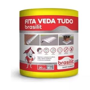 Fita de Alumínio Veda Tudo 20Cmx10M Brasilit