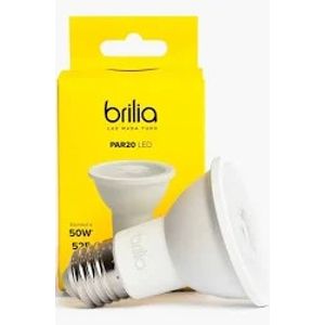 Lâmpada Par 20 Bivolt 7W 3000K 38° E27 Brilia