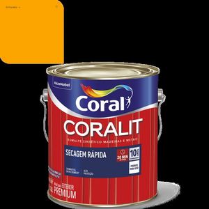 Secagem Rápida Coralit Brilhante Amarelo 3,0L Coral