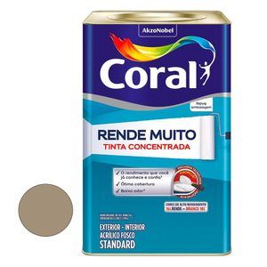 Tinta Acílica Fosca Rende Muito Concreto 16L Coral