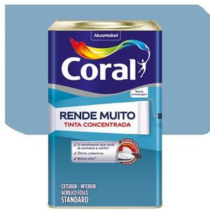 Tinta Acrílico Fosco Rende Muito Azul dos Andes 16L Coral