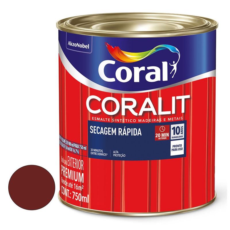 Secagem-Rapida-Coralit-Brilhante-Vermelho-Goya-750ml-Coral