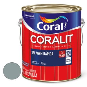 Secagem Rápida Coralit Brilhante Cinza Médio 3,0L Coral