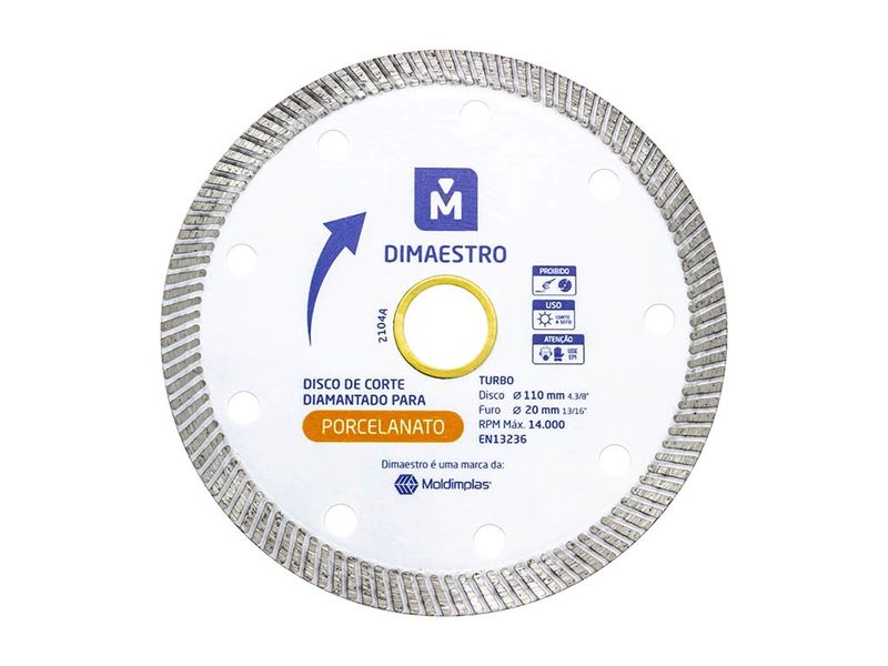 Disco-de-Corte-Diamantado-Turbo-Porcelanato-110mm-Dimaestro-Moldimplas