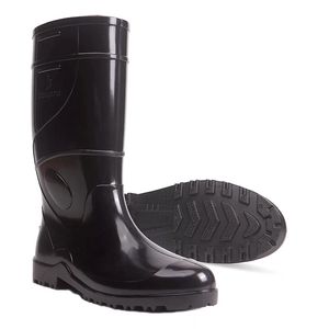 Bota Cano Longo Sem Forro Preta Pvc Nº40 Worker