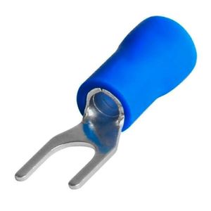 Terminal Forquilha Azul 1,5-2,5 Furo Com 10 Unidades Easy